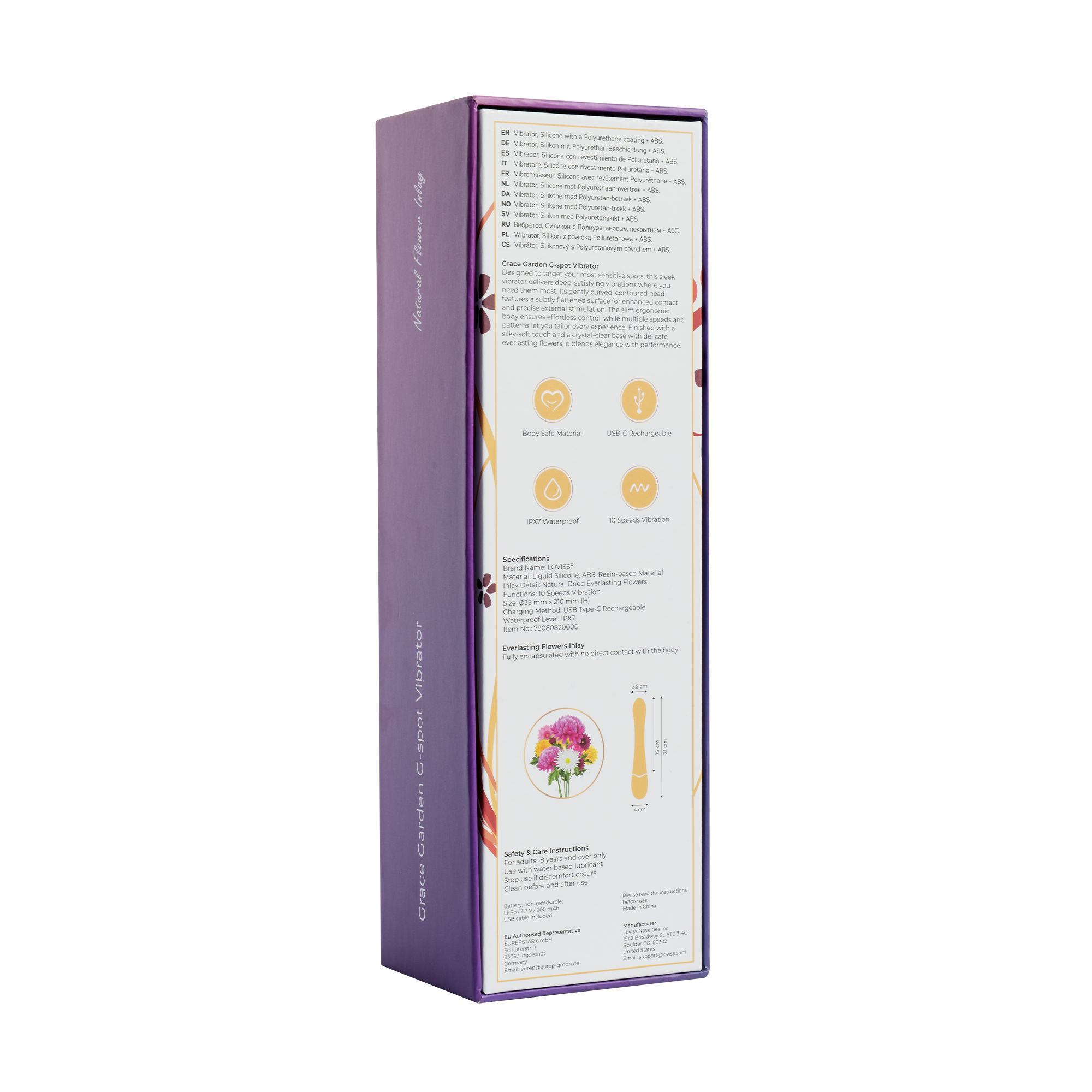 LOVISS – Grace – Garden G-Punkt-Vibrator – Schwarz