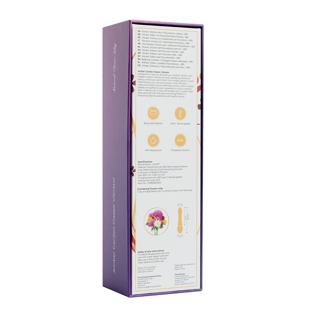 LOVISS – Amber – Garden Classic Vibrator – Schwarz