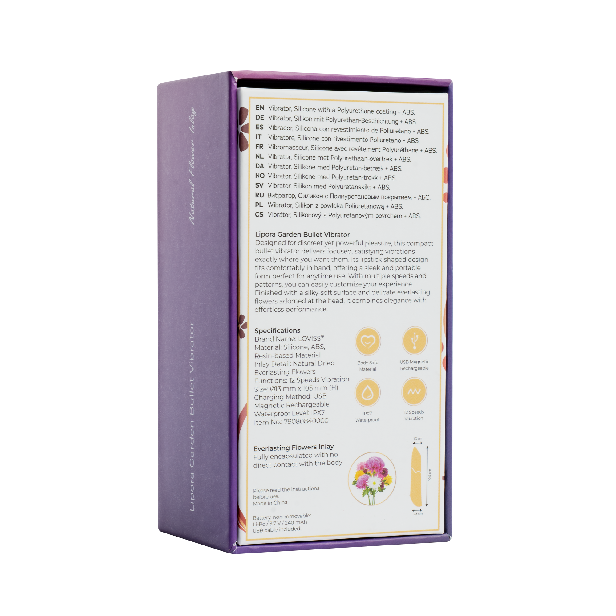 LOVISS – Lipora – Garden Bullet Vibrator – Lila