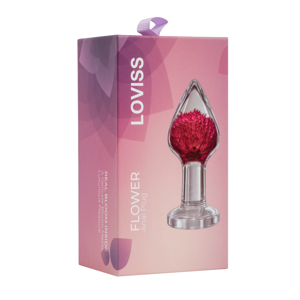 LOVISS – Gomphrena Globosa – Gartenblumen-Analplug – Transparent