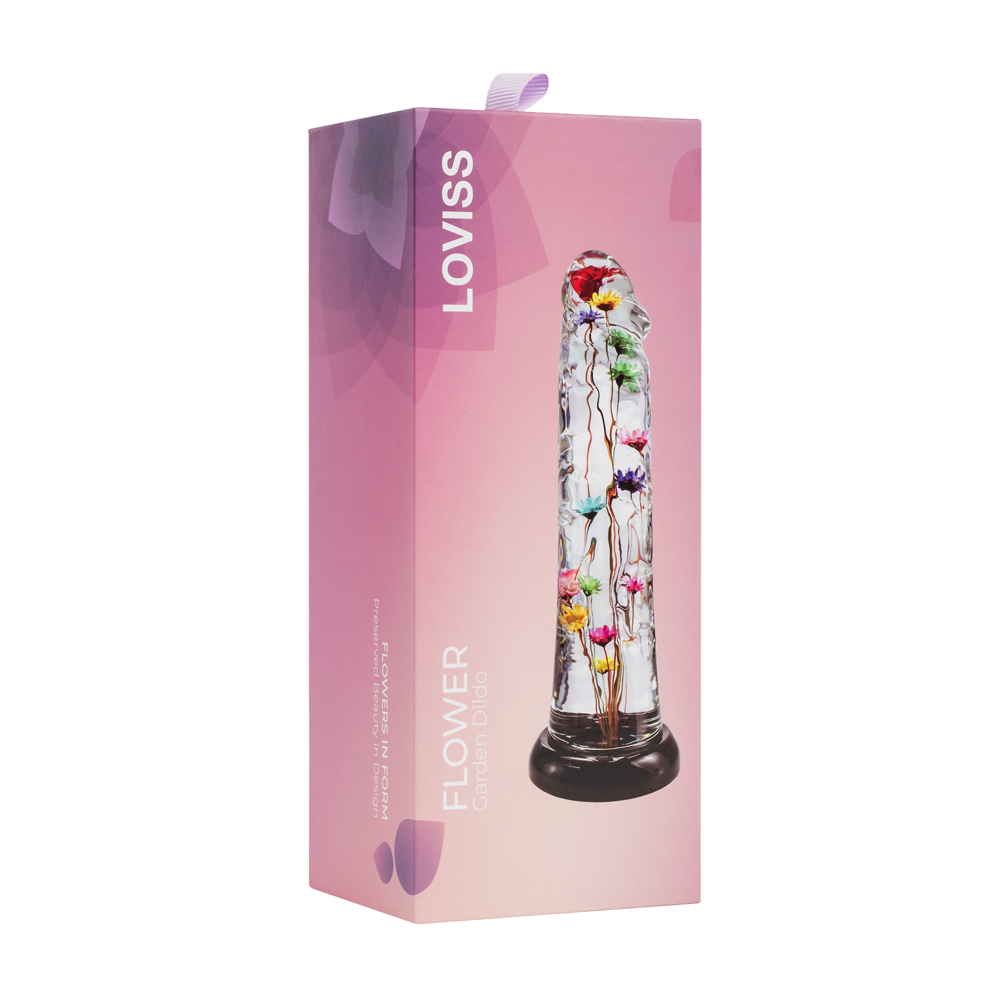 LOVISS – Helichrysum – Dildo mit Gartenblumen-Textur – Transparent