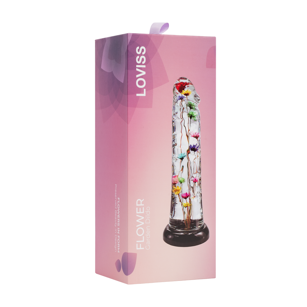 LOVISS – Helichrysum – Dildo mit Gartenblumen-Textur – Transparent
