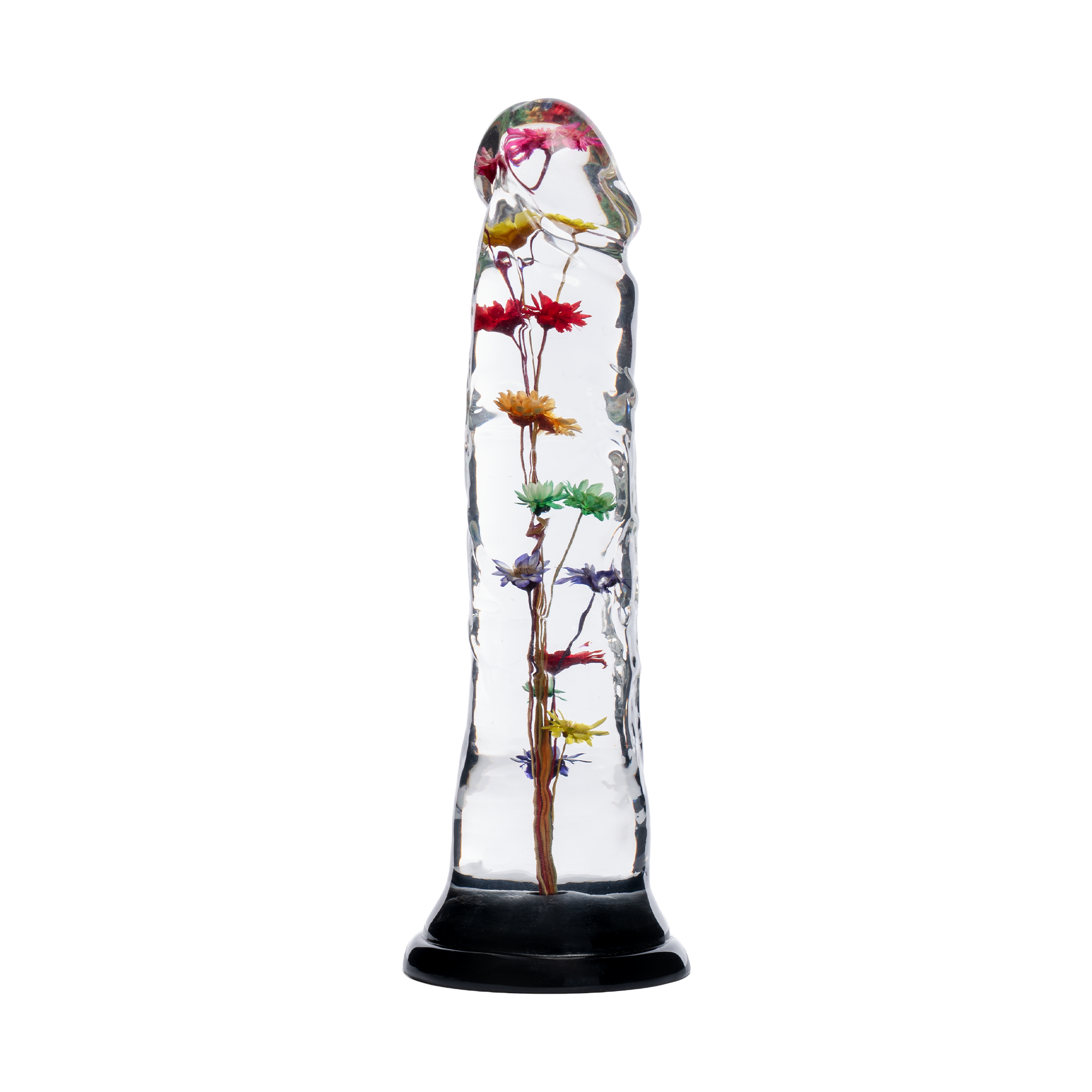 LOVISS – Helichrysum – Dildo mit Gartenblumen-Textur – Transparent
