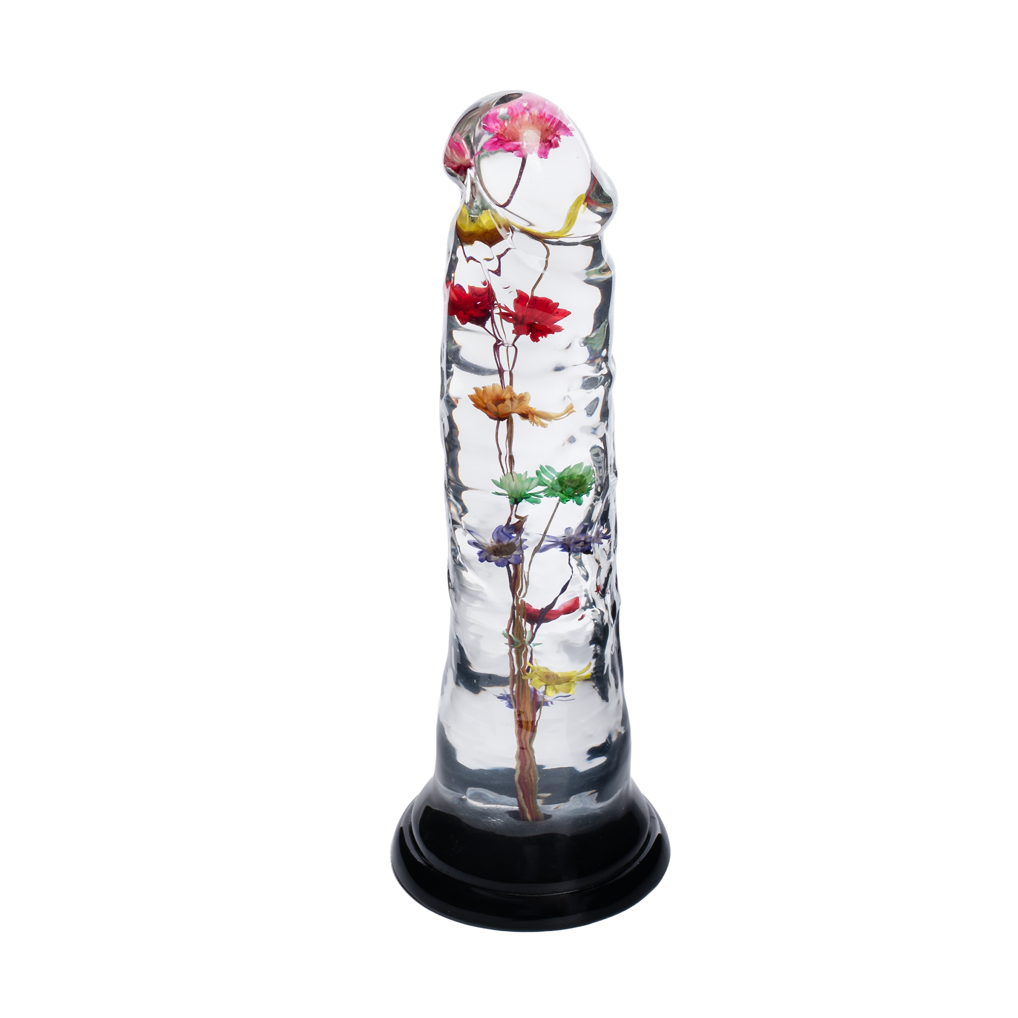 LOVISS – Helichrysum – Dildo mit Gartenblumen-Textur – Transparent