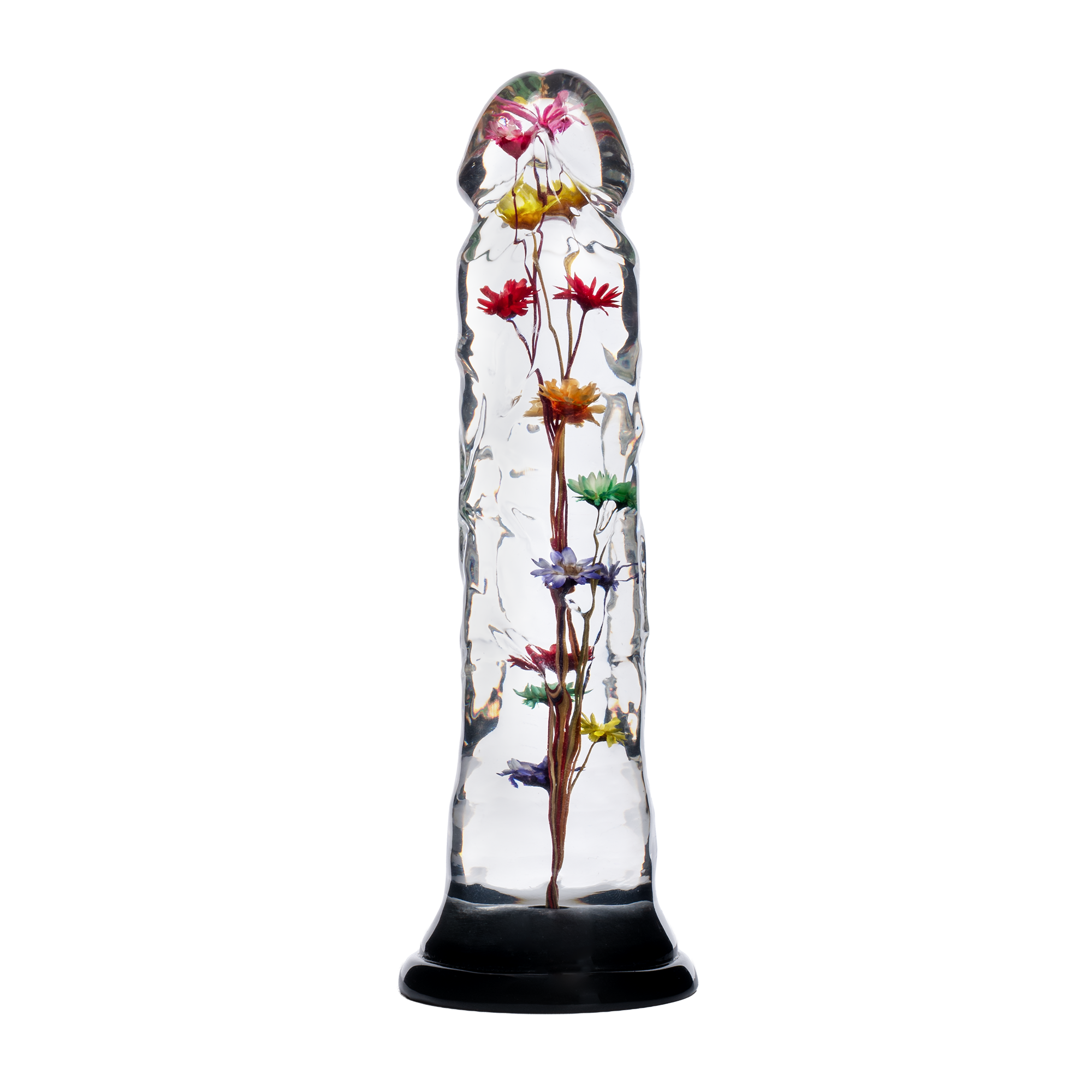 LOVISS – Helichrysum – Dildo mit Gartenblumen-Textur – Transparent