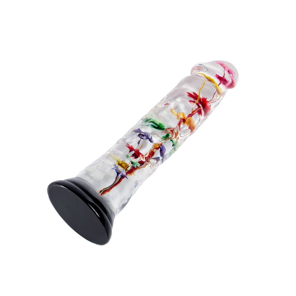 LOVISS – Helichrysum – Dildo mit Gartenblumen-Textur – Transparent
