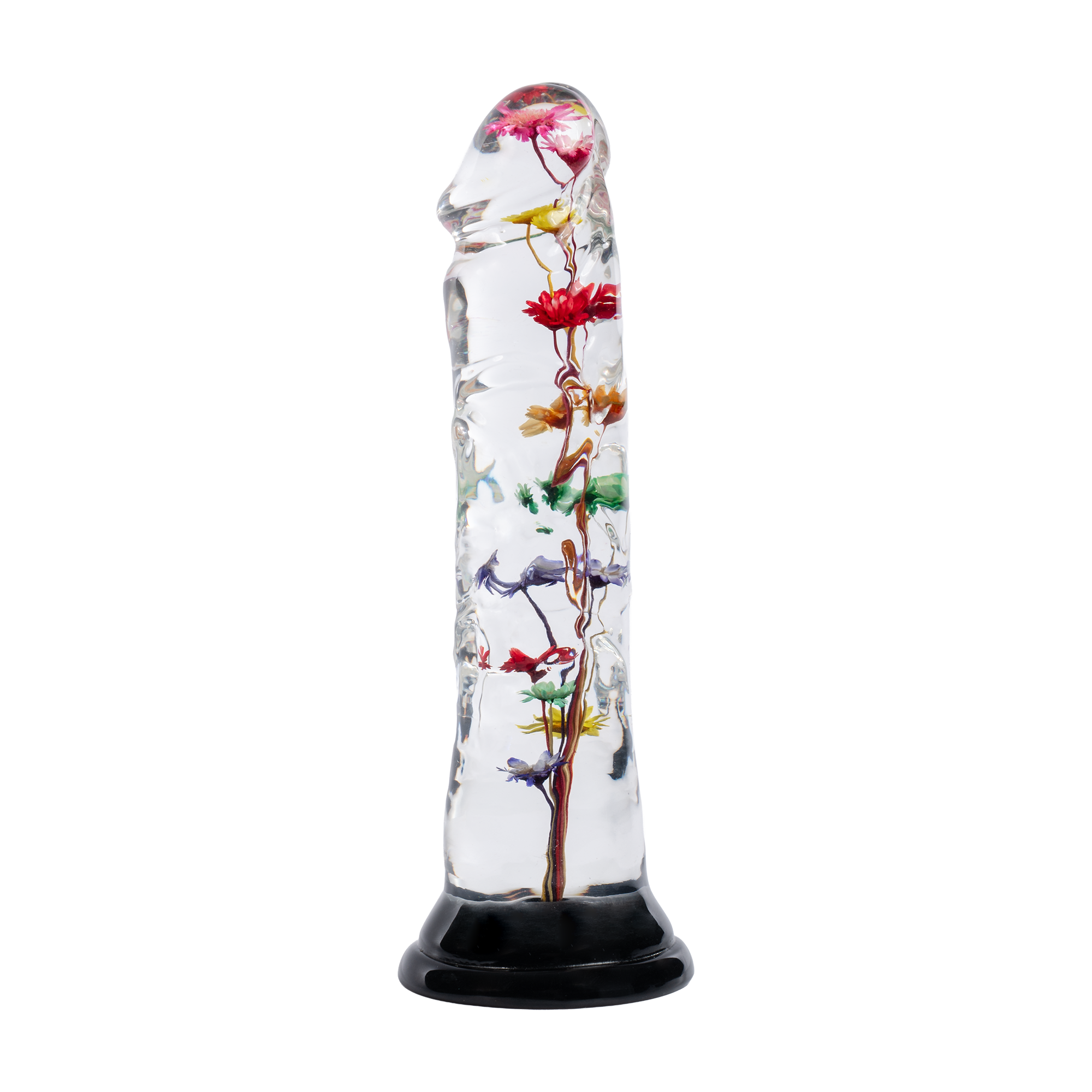 LOVISS – Helichrysum – Dildo mit Gartenblumen-Textur – Transparent