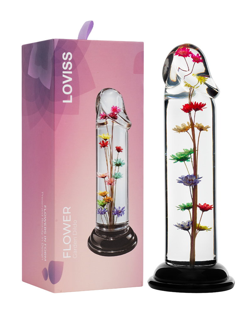 LOVISS – Helichrysum – Garden Flower Dildo Smooth – Transparent