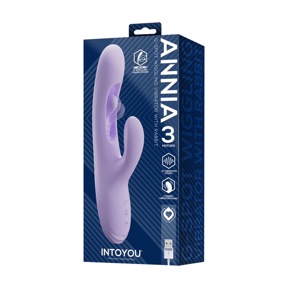 3: INTOYOU – Annia 3 – G-Punkt-Vibrator mit Rabbit-Aufsatz – Lila