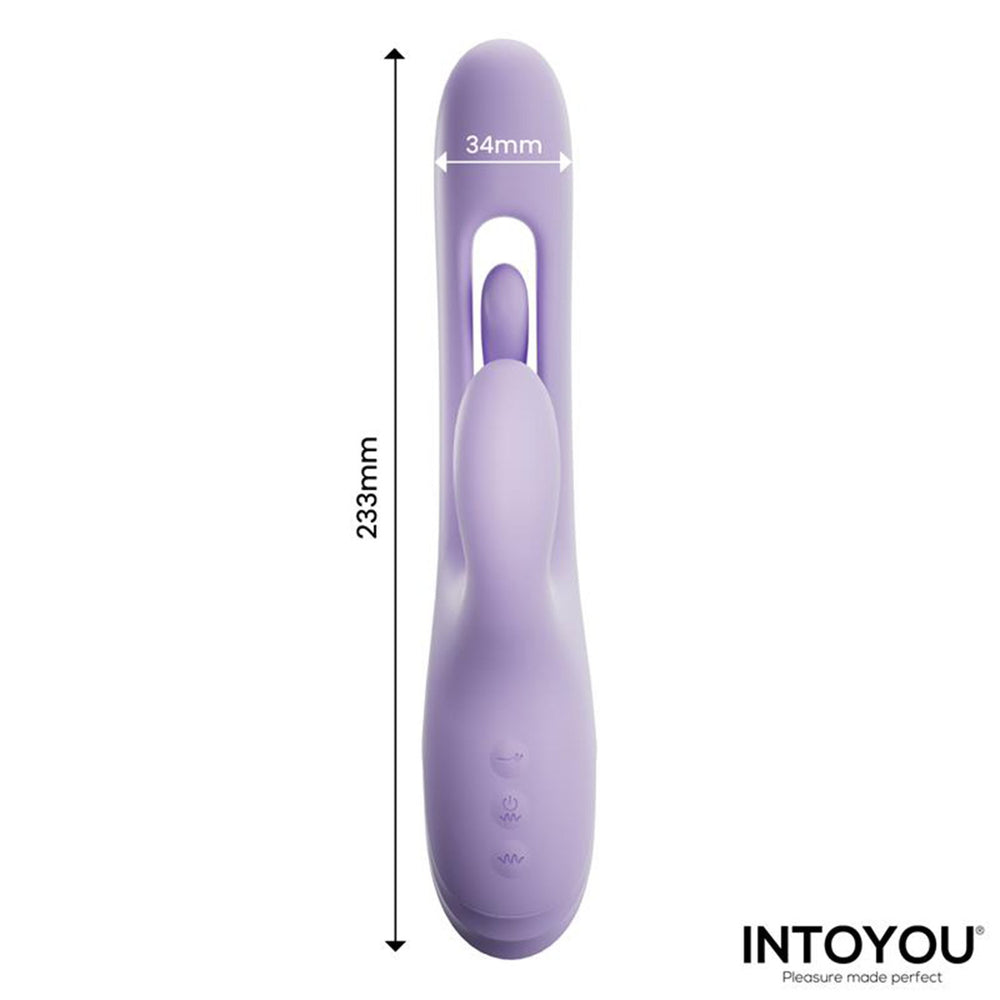 6: INTOYOU – Annia 3 – G-Punkt-Vibrator mit Rabbit-Aufsatz – Lila