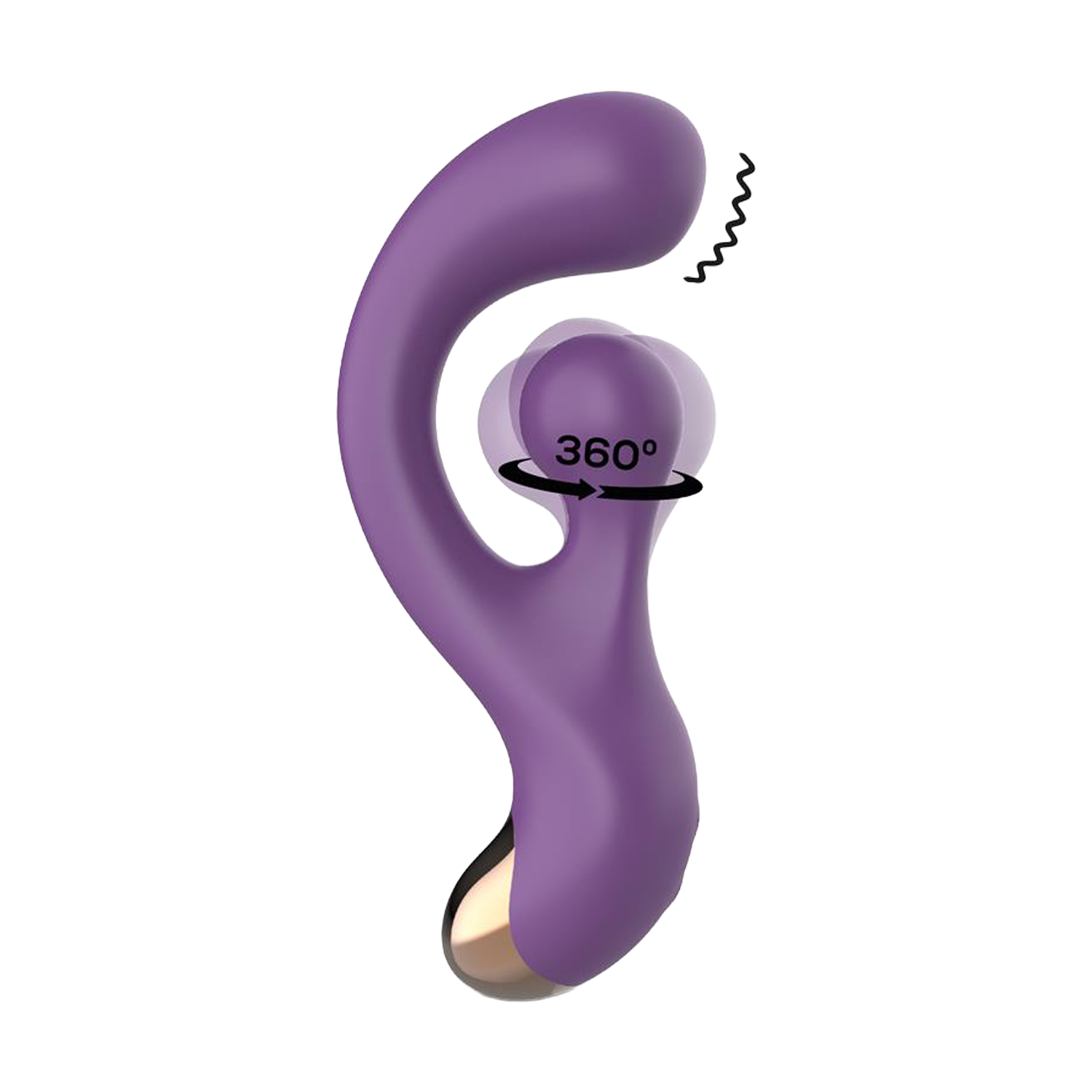 IY – Rolyx – Hochwertiger, um 360° drehbarer Vibrator – Lila