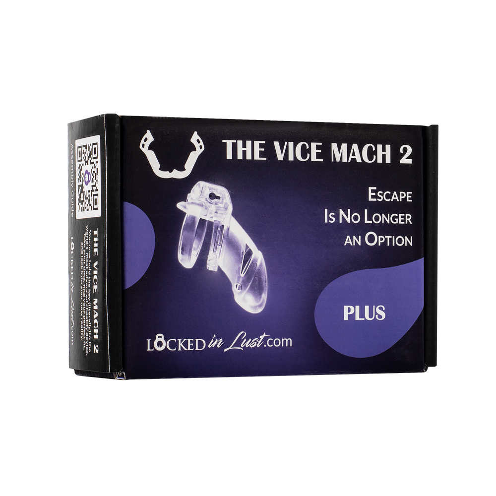 The Vice Mach 2 – Keuschheitskäfig Plus – Transparent