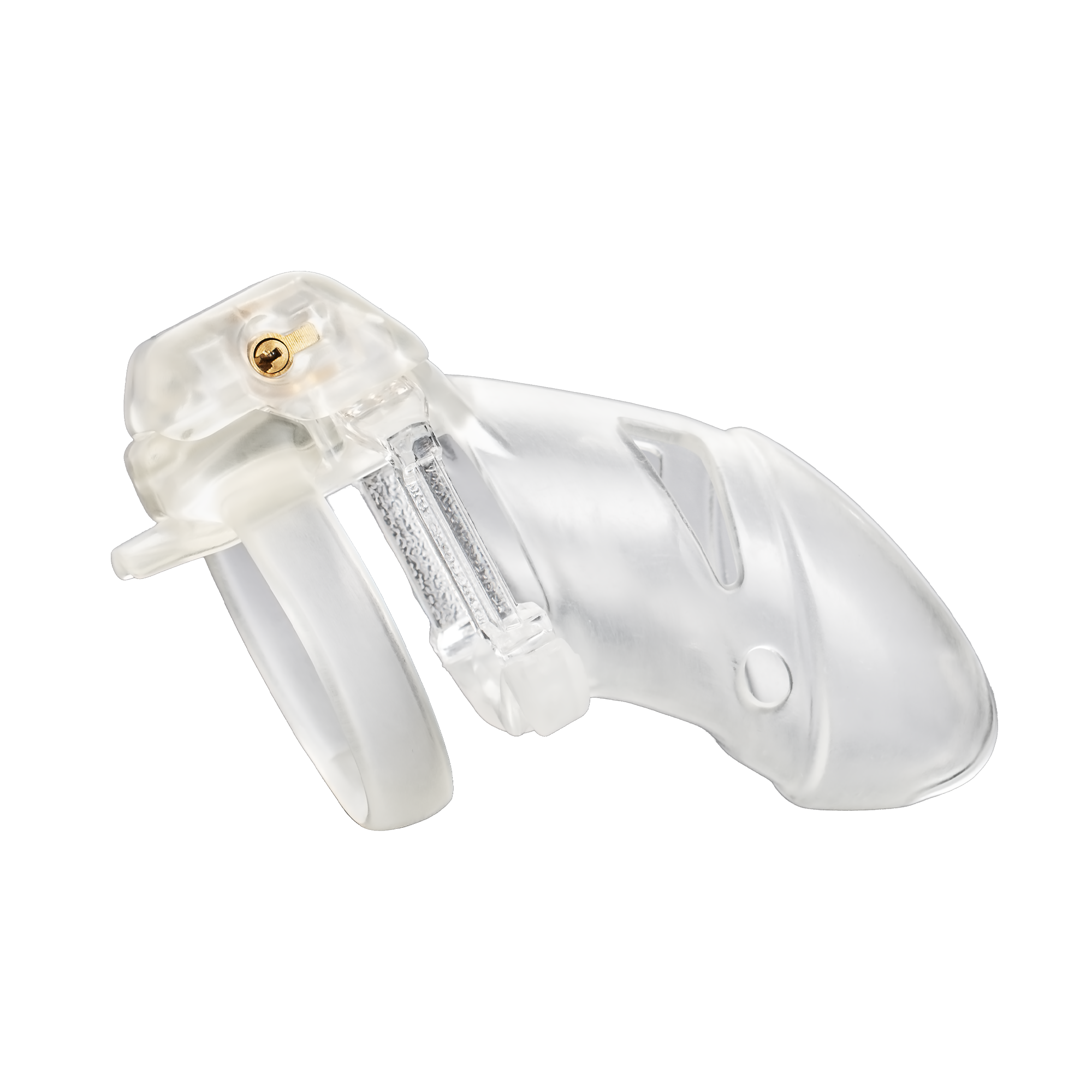 The Vice Mach 2 – Keuschheitskäfig Plus – Transparent