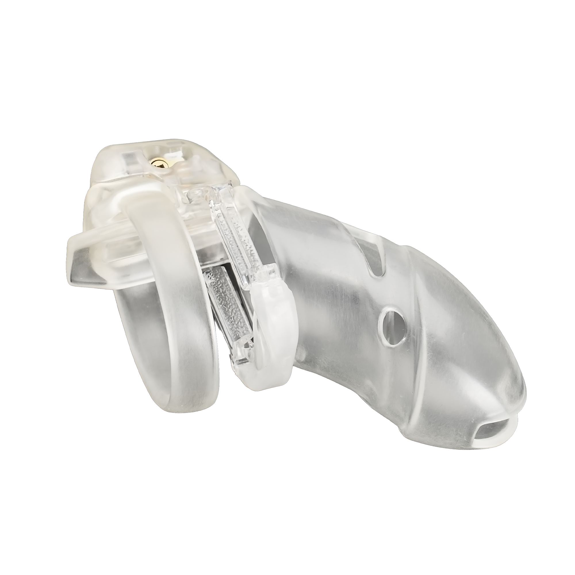 The Vice Mach 2 – Keuschheitskäfig Plus – Transparent