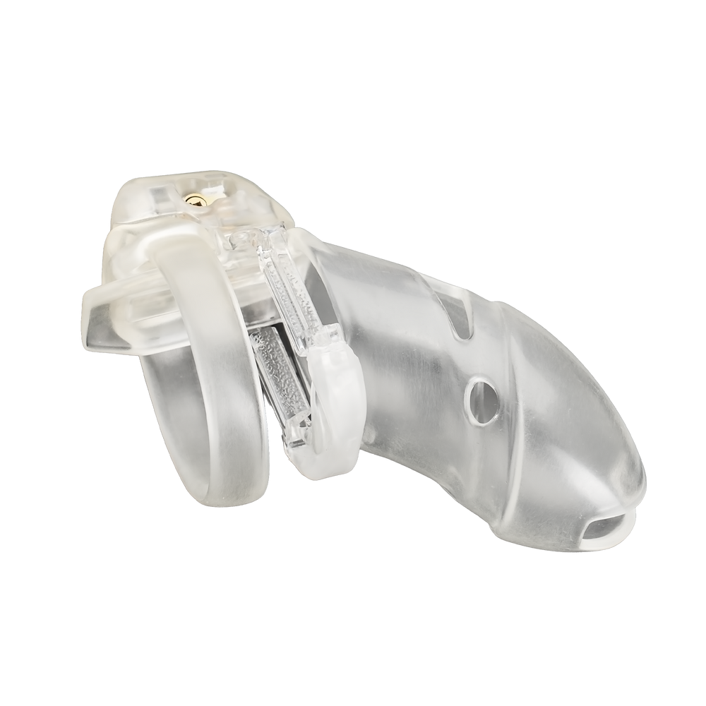 The Vice Mach 2 – Keuschheitskäfig Plus – Transparent