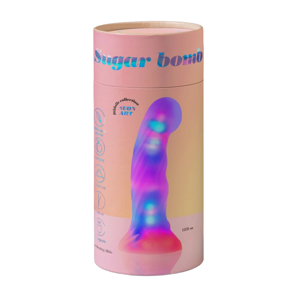 Love to Love – Sugar Bomb – Dildo mit LED – Rosa/Gelb