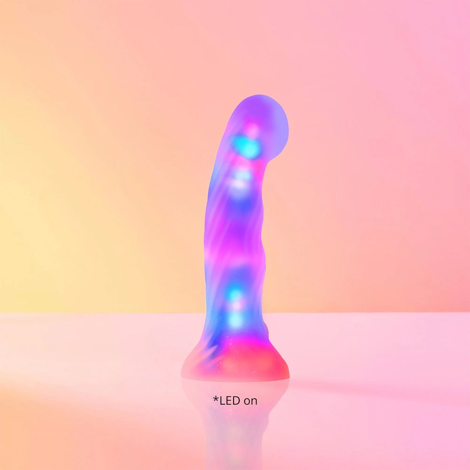 Love to Love – Sugar Bomb – Dildo mit LED – Rosa/Gelb