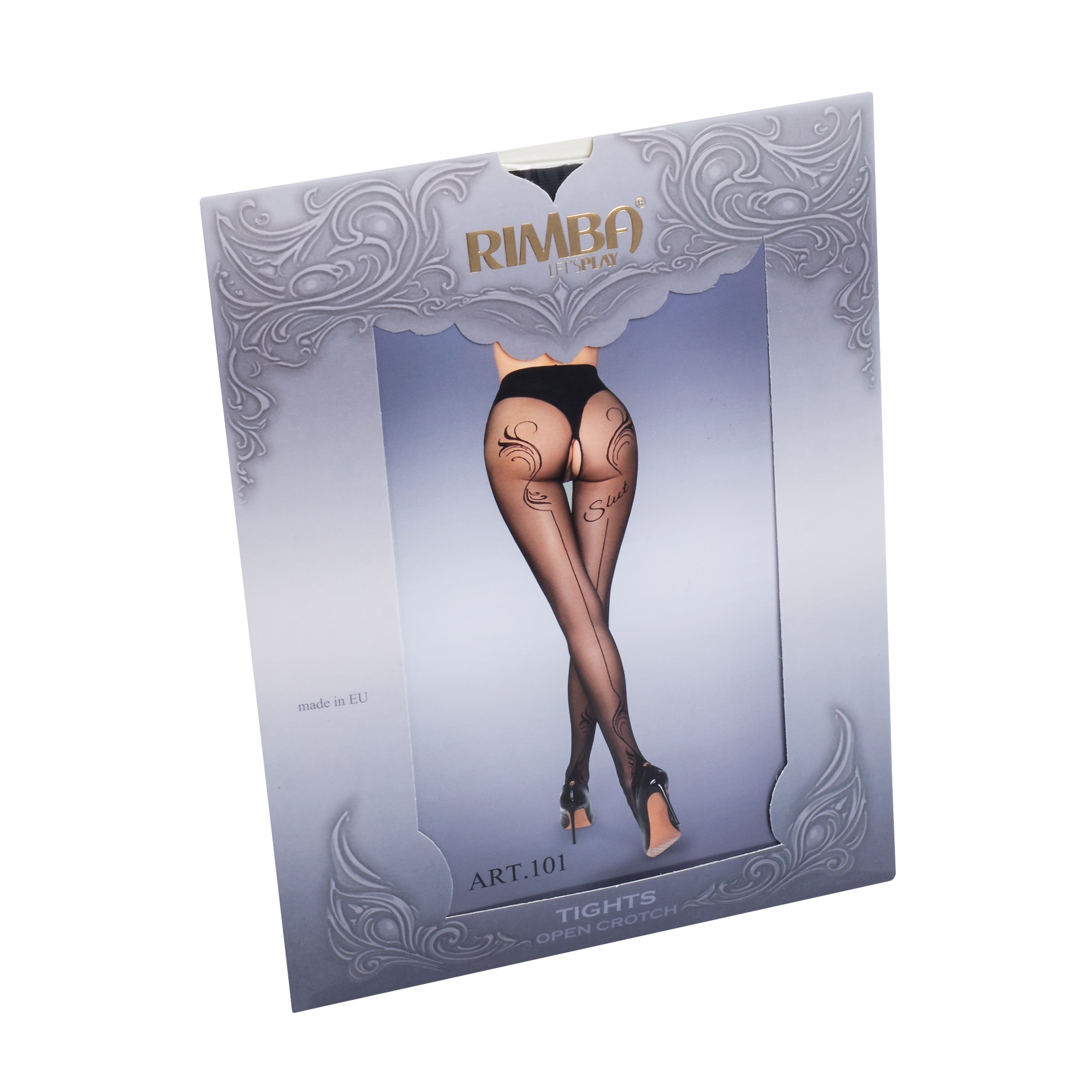 3: Amorable by Rimba - Slut- Strumpfhose mit offenem Schritt – 20 Denier – Schwarz
