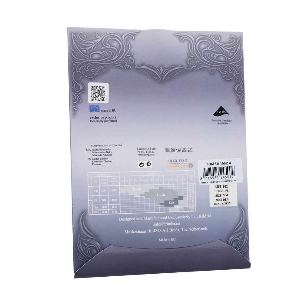 4: Amorable by Rimba - Slut- Strumpfhose mit offenem Schritt – 20 Denier – Schwarz