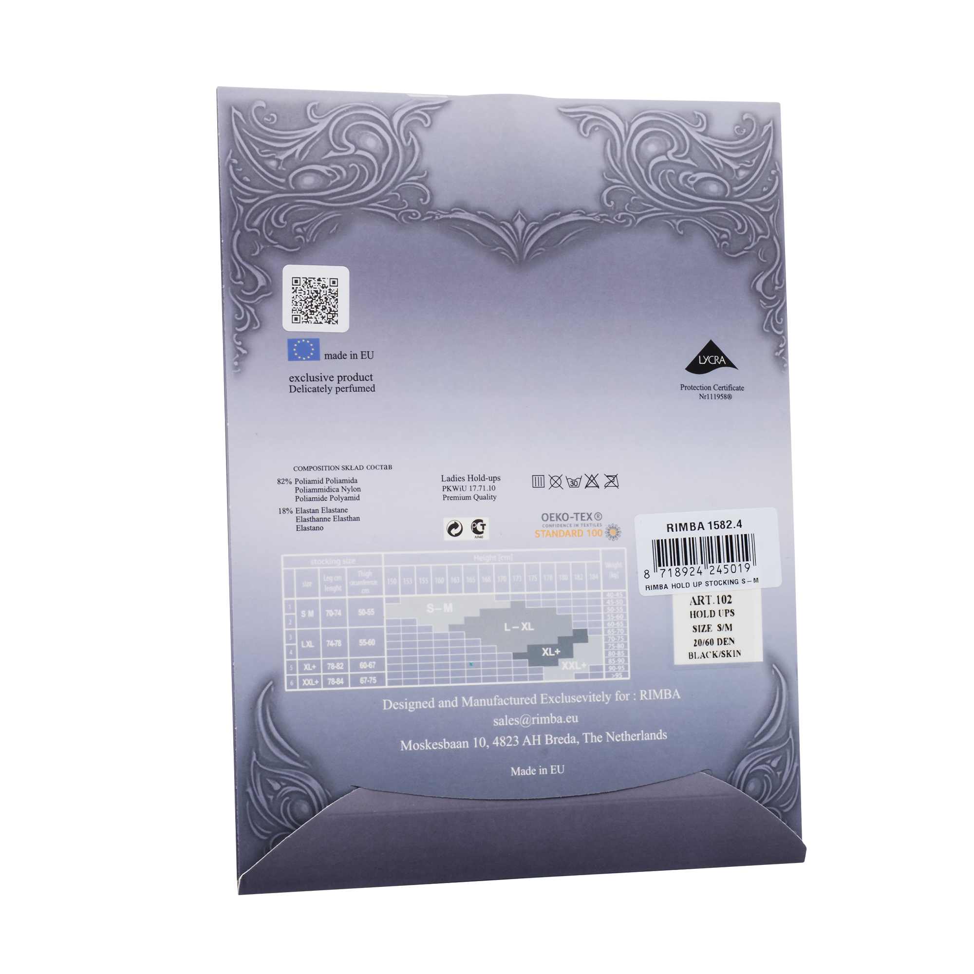 Amorable by Rimba - Slut- Strumpfhose mit offenem Schritt – 20 Denier – Schwarz