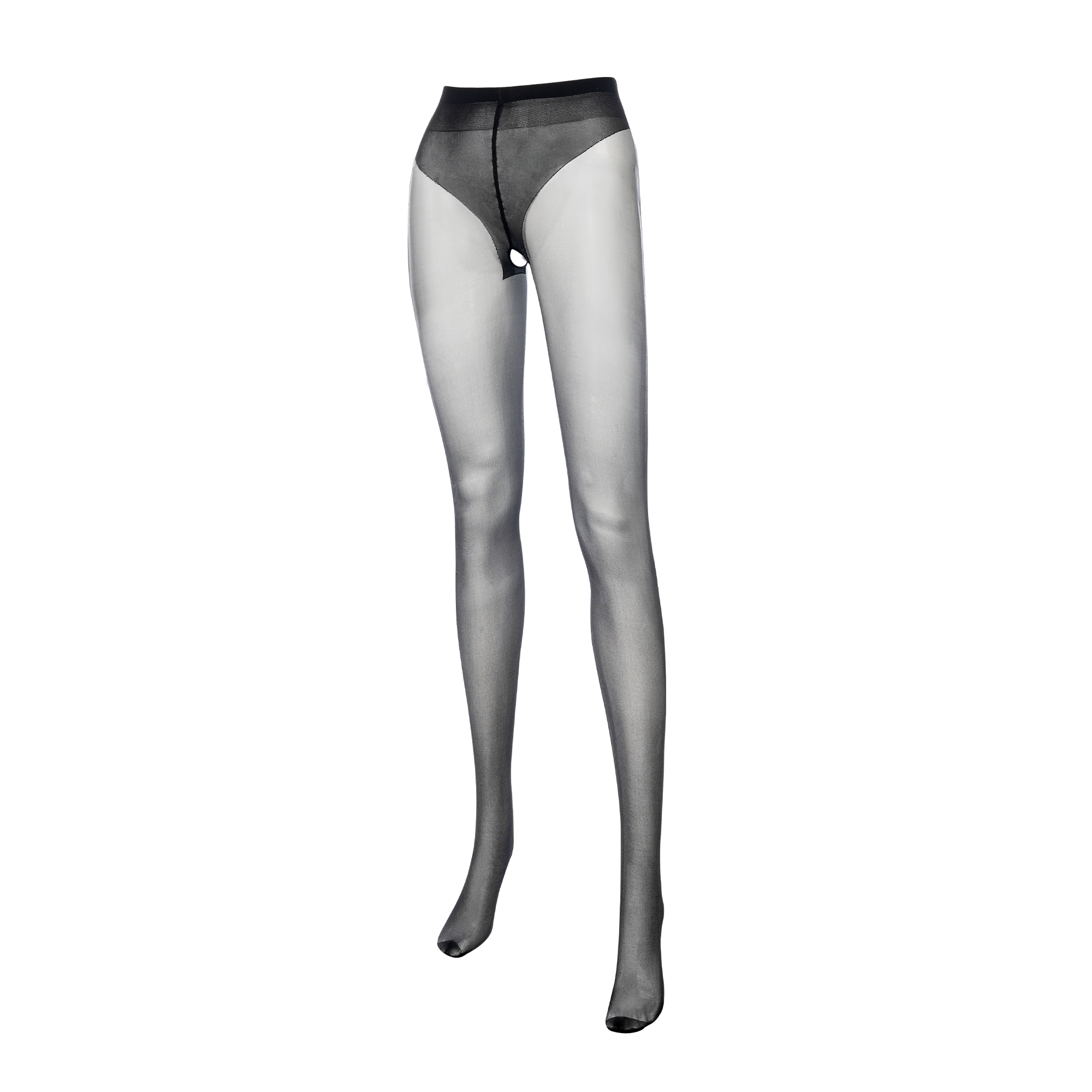 7: Amorable by Rimba - Slut- Strumpfhose mit offenem Schritt – 20 Denier – Schwarz