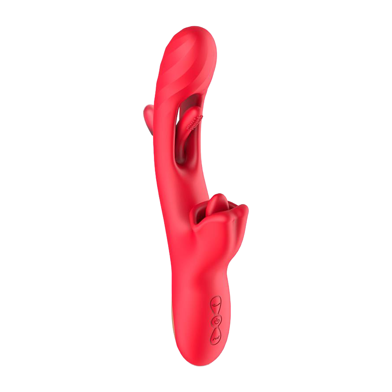 IY – Grant – Vibrator mit beweglicher Zunge und 360°-Leckfunktion – Rot