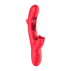 IY – Grant – Vibrator mit beweglicher Zunge und 360°-Leckfunktion – Rot