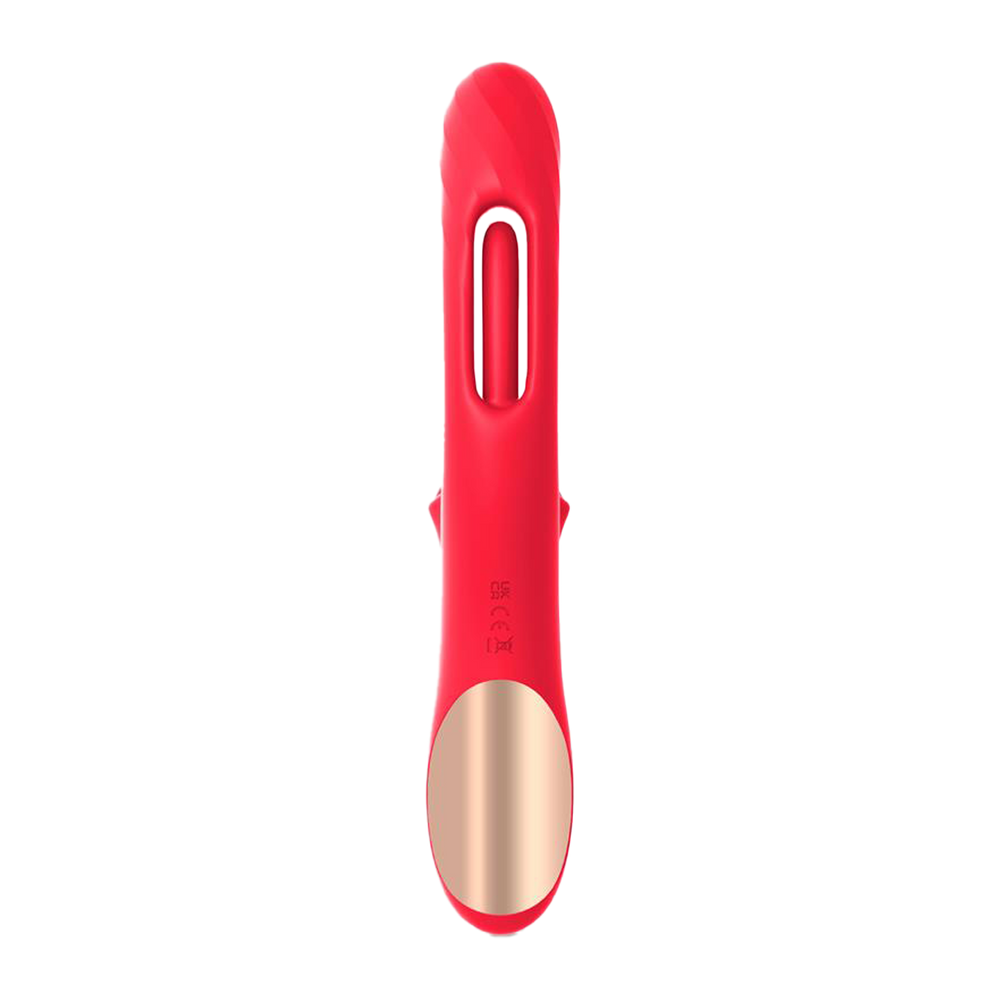 IY – Grant – Vibrator mit beweglicher Zunge und 360°-Leckfunktion – Rot