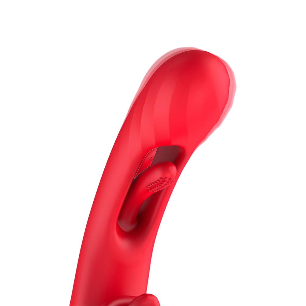 IY – Grant – Vibrator mit beweglicher Zunge und 360°-Leckfunktion – Rot