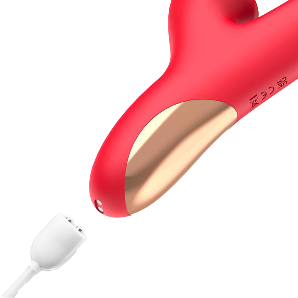 IY – Grant – Vibrator mit beweglicher Zunge und 360°-Leckfunktion – Rot
