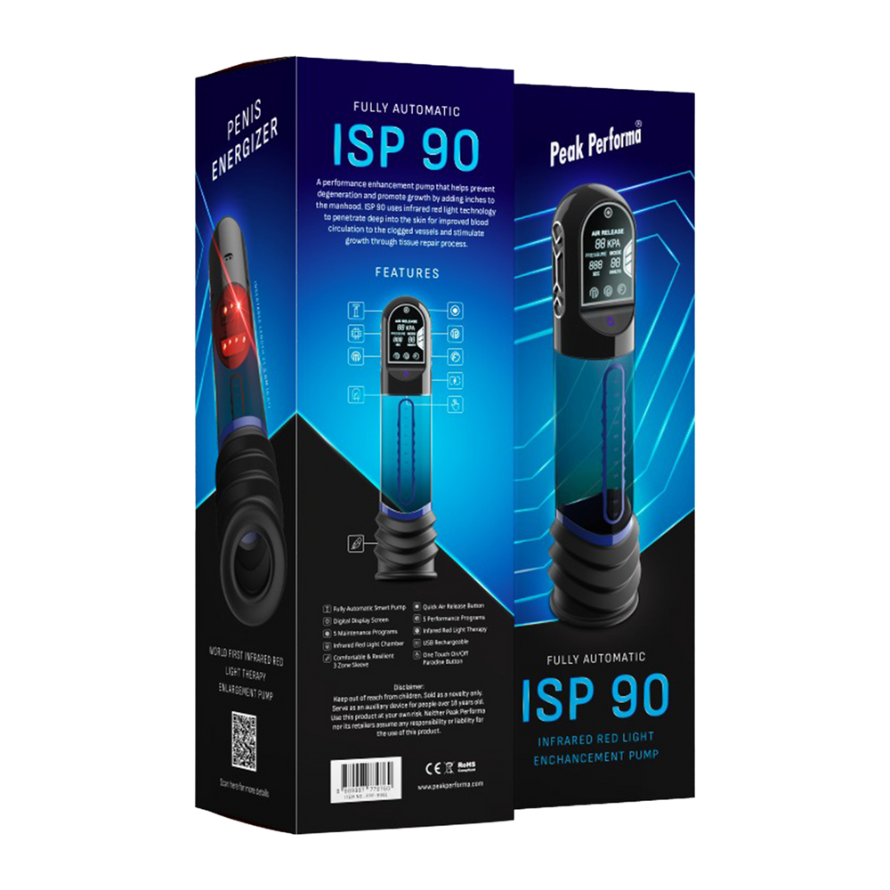 Peak Performa – ISP 90 – Infrarot-Rotlicht-Pumpe zur Leistungssteigerung – Schwarz/Blau