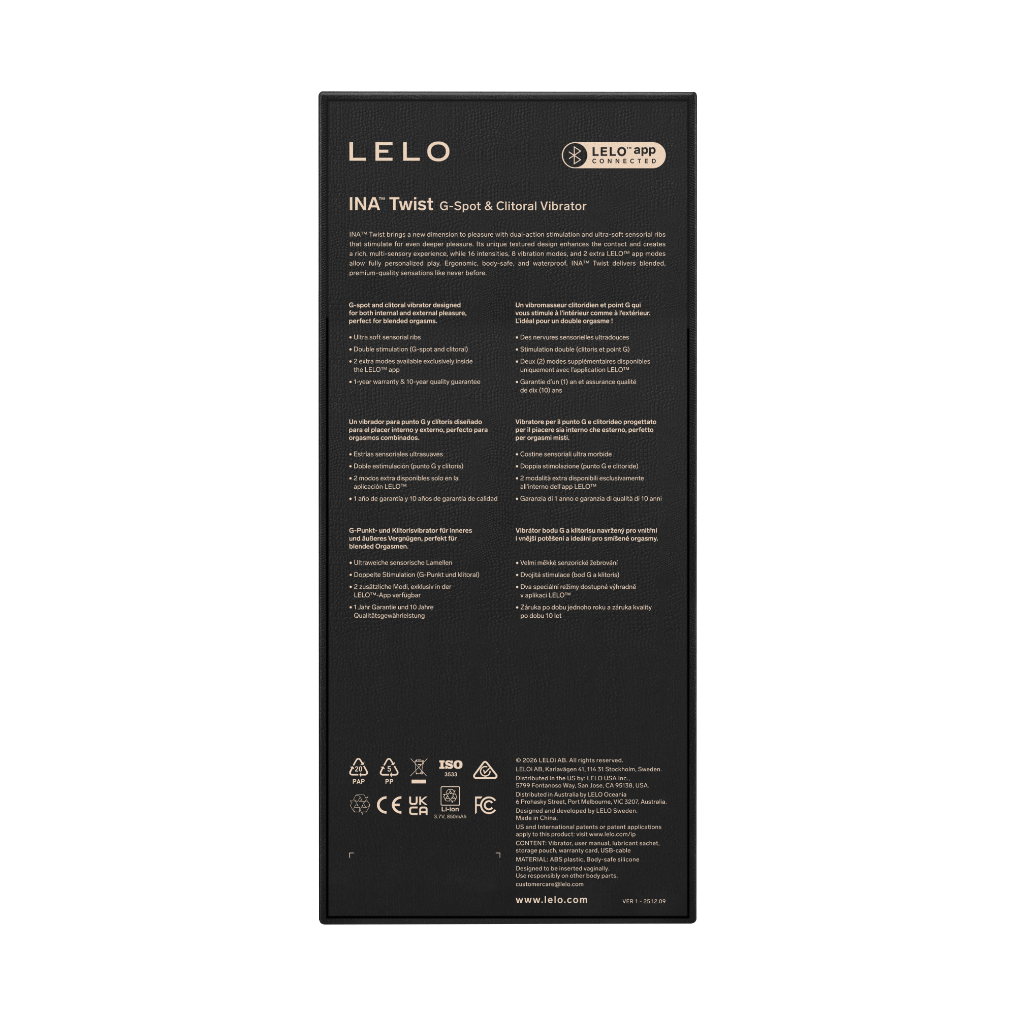 LELO – Ina Twist – Rabbit-Vibrator – Rosa
