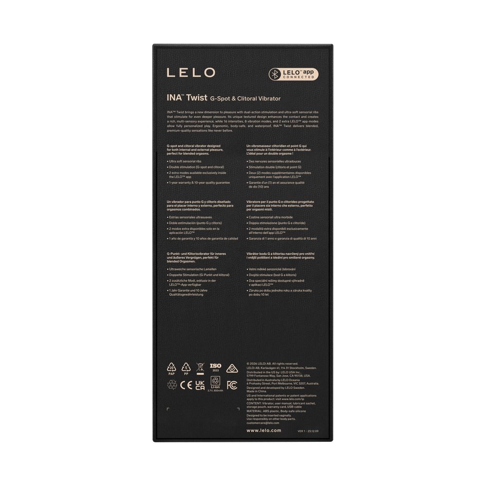 LELO – Ina Twist – Rabbit-Vibrator – Rosa