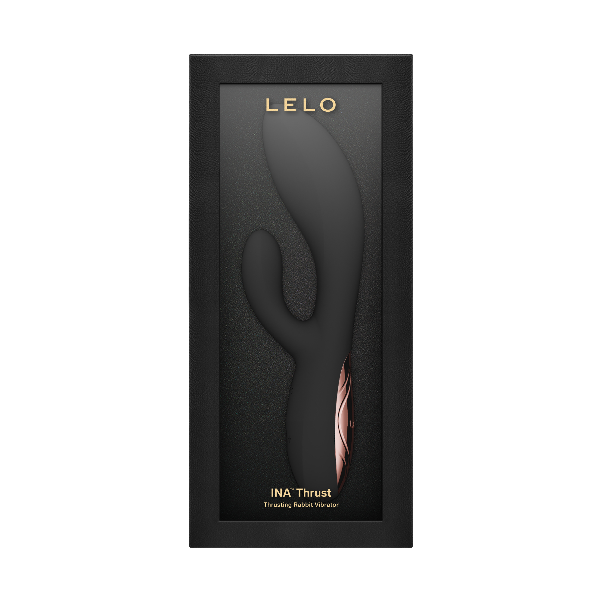 LELO – Ina Thrust – Rabbit-Vibrator mit Stoßfunktion – Schwarz