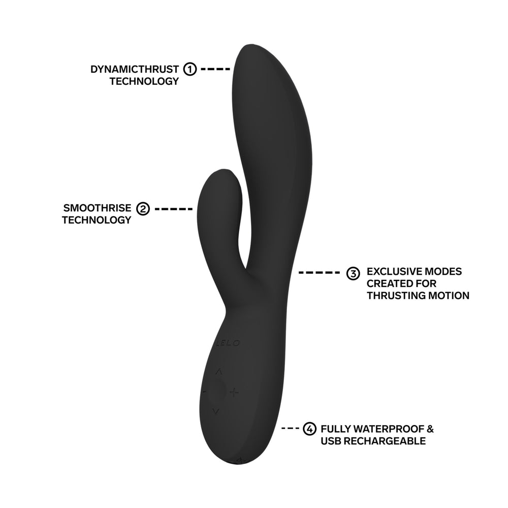 LELO – Ina Thrust – Rabbit-Vibrator mit Stoßfunktion – Schwarz