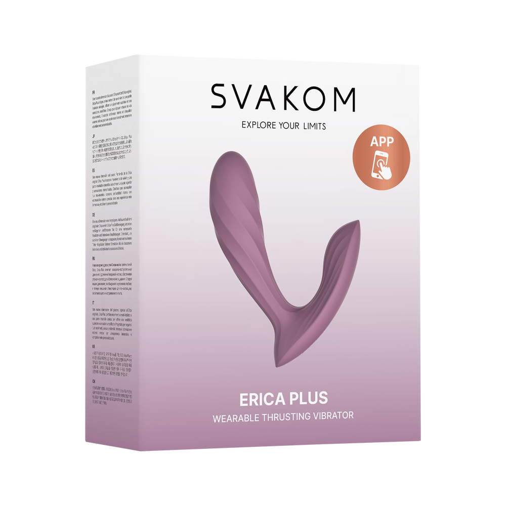 SVAKOM – Erica Plus – Tragbarer Stoßvibrator (mit App-Steuerung) – Rosa