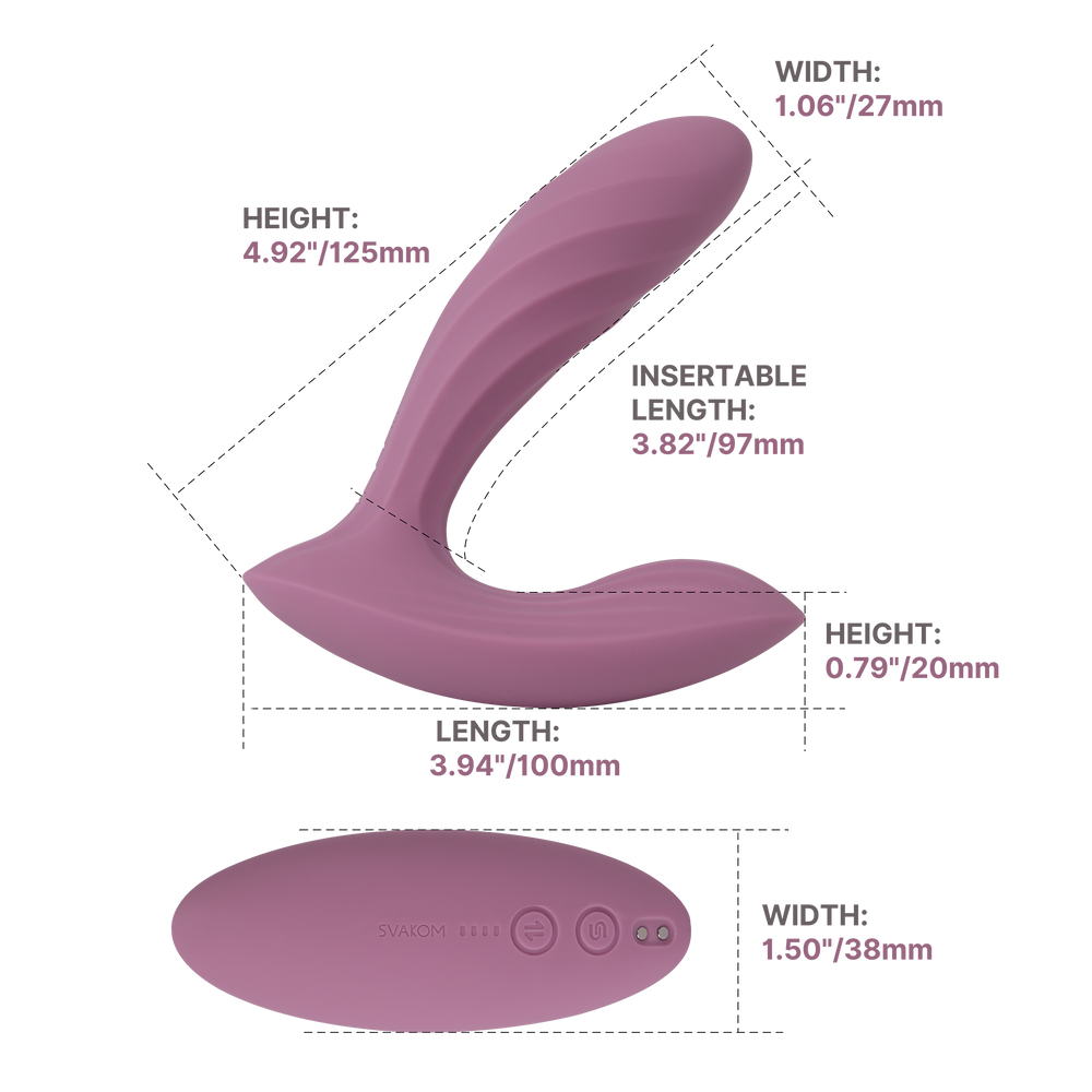 SVAKOM – Erica Plus – Tragbarer Stoßvibrator (mit App-Steuerung) – Rosa