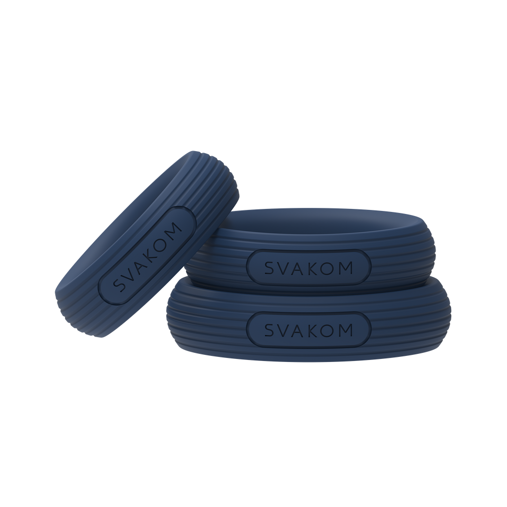 SVAKOM – Triooo – Penisring-Set – Blau