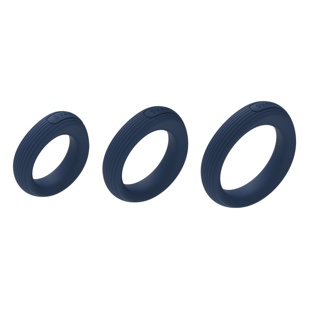SVAKOM – Triooo – Penisring-Set – Blau