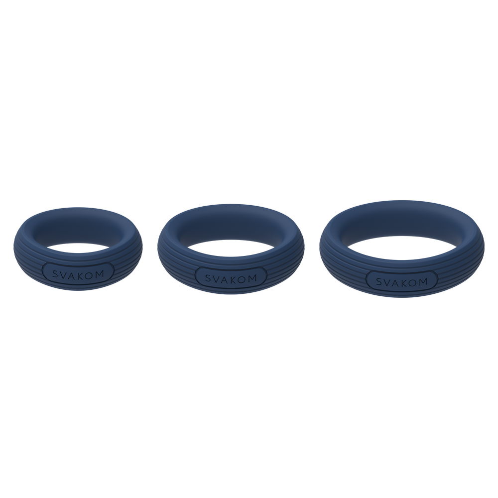 SVAKOM – Triooo – Penisring-Set – Blau