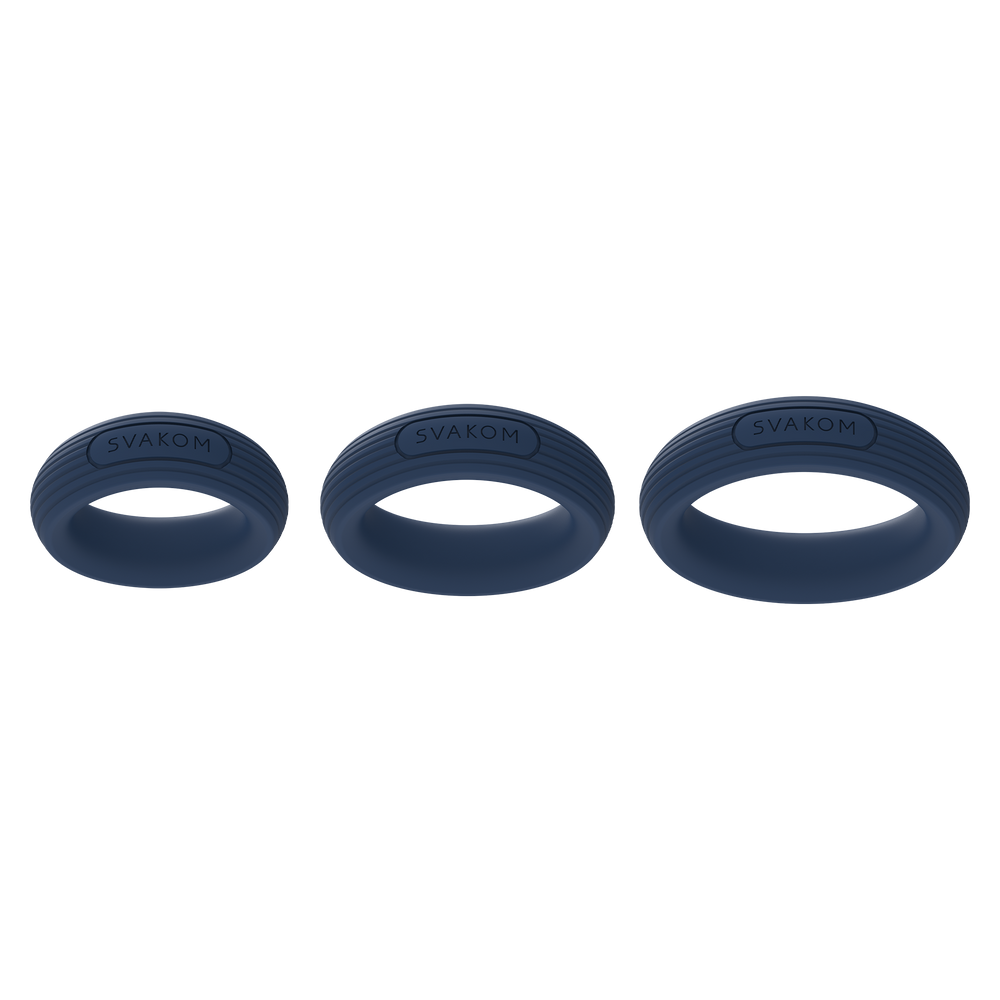 SVAKOM – Triooo – Penisring-Set – Blau