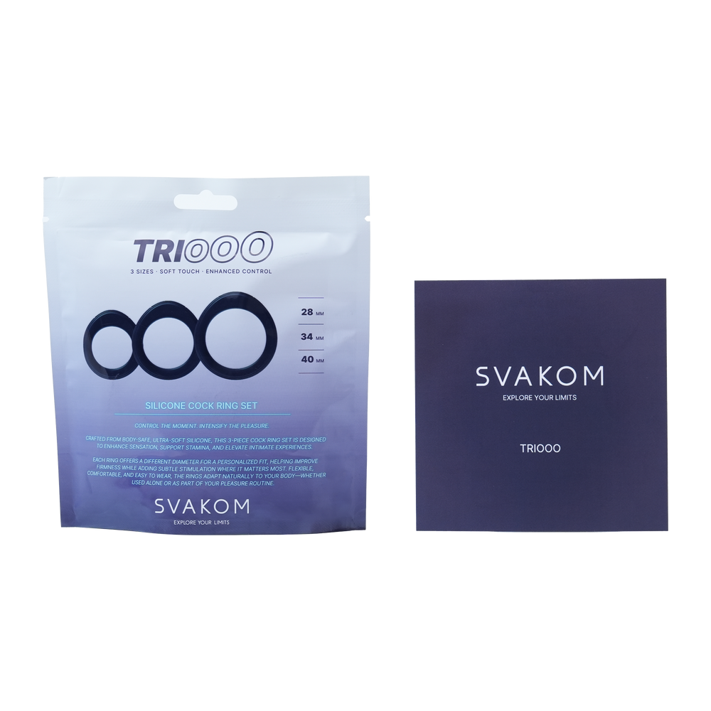 SVAKOM – Triooo – Penisring-Set – Blau