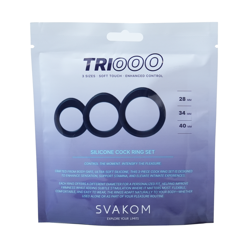 SVAKOM – Triooo – Penisring-Set – Blau