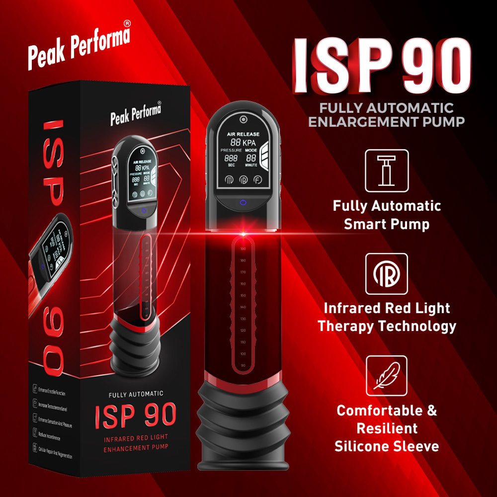 Peak Performa – ISP 90 – Infrarot-Rotlicht-Pumpe zur Leistungssteigerung – Schwarz/Rot