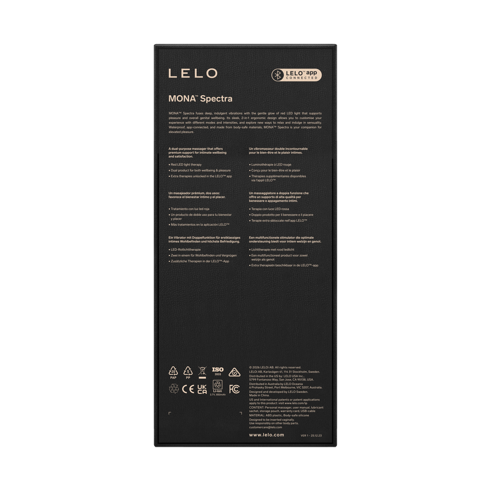 LELO – Mona Spectra – Wellness-Massagegerät mit Rotlichttherapie – Weiß
