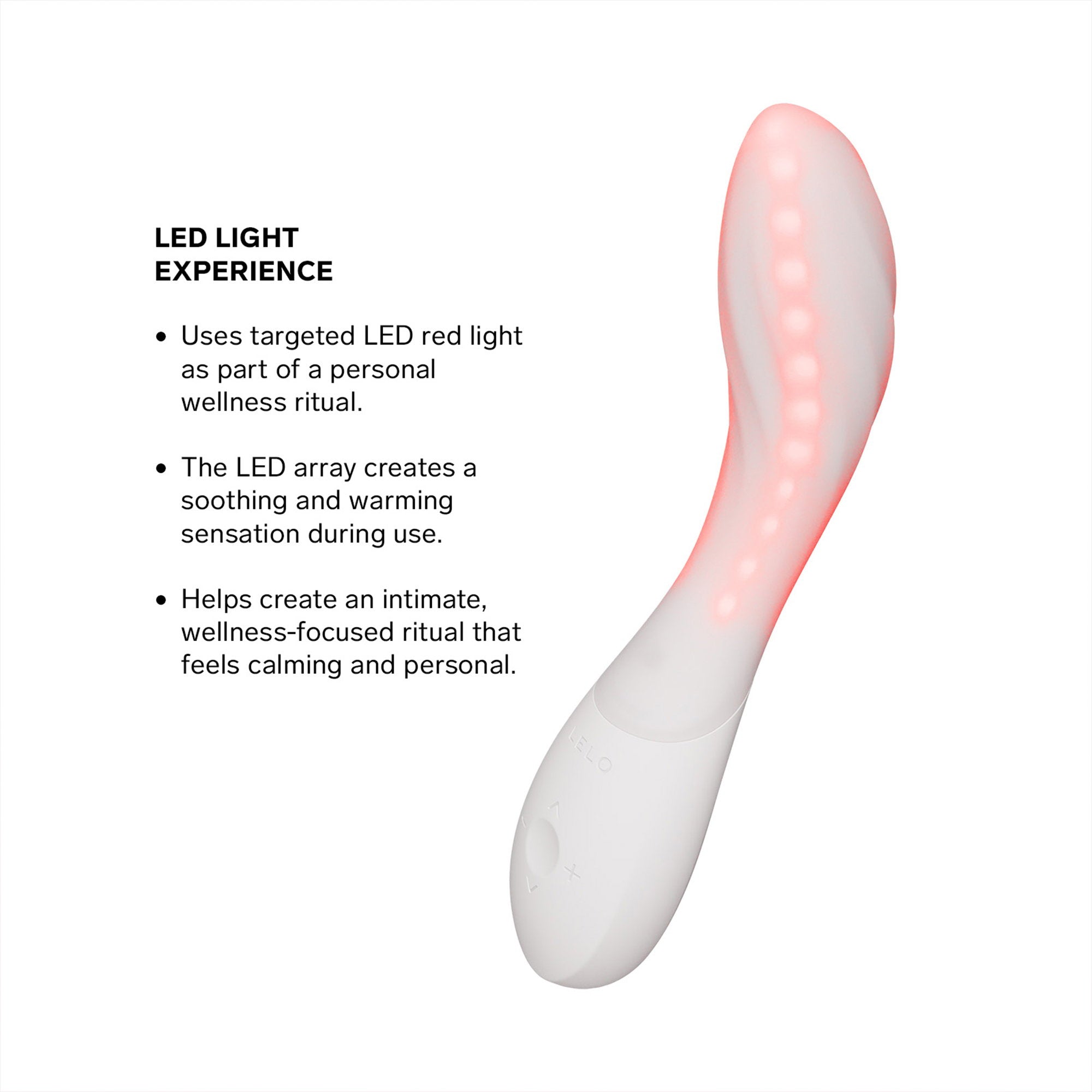LELO – Mona Spectra – Wellness-Massagegerät mit Rotlichttherapie – Weiß