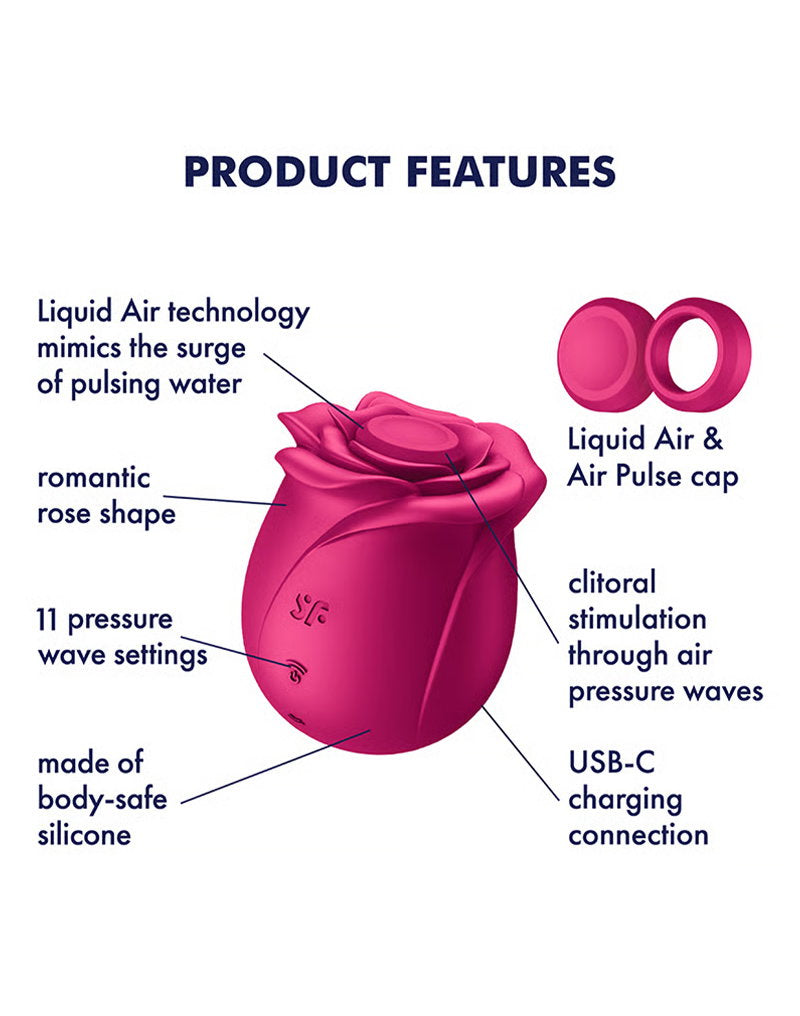 Satisfyer - Pro 2 Classic Blossom - Vibrator mit Luftimpuls - Rot