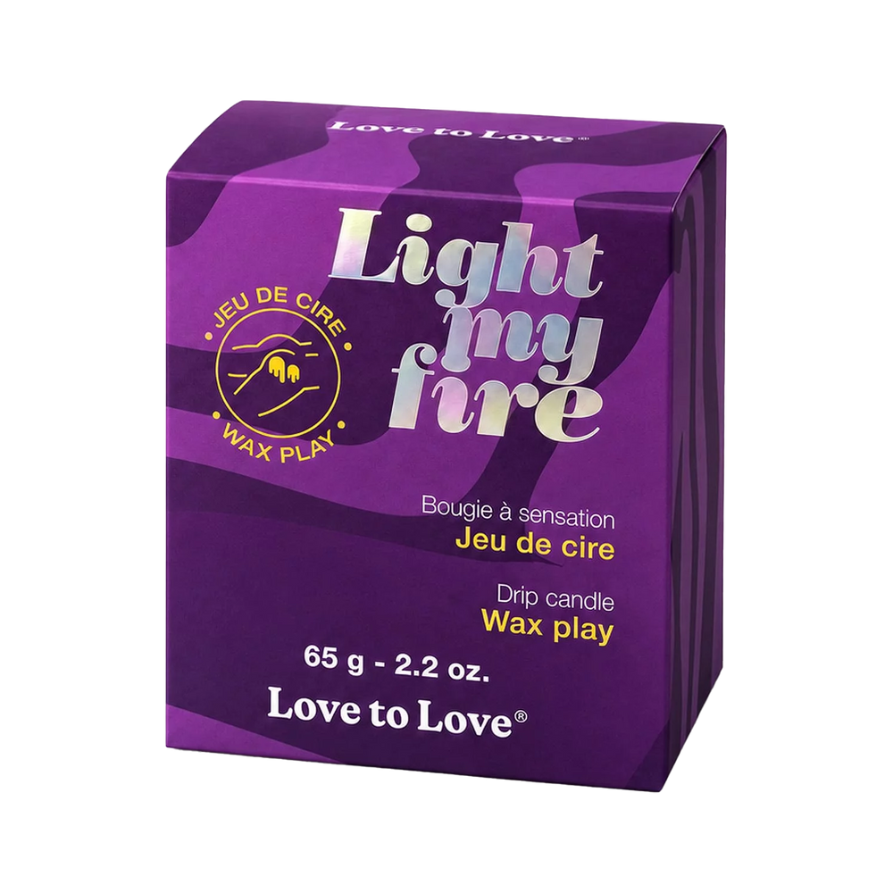 Love to Love – Light My Fire – Tropfkerze – Wachsspiele – Lila – 65 g