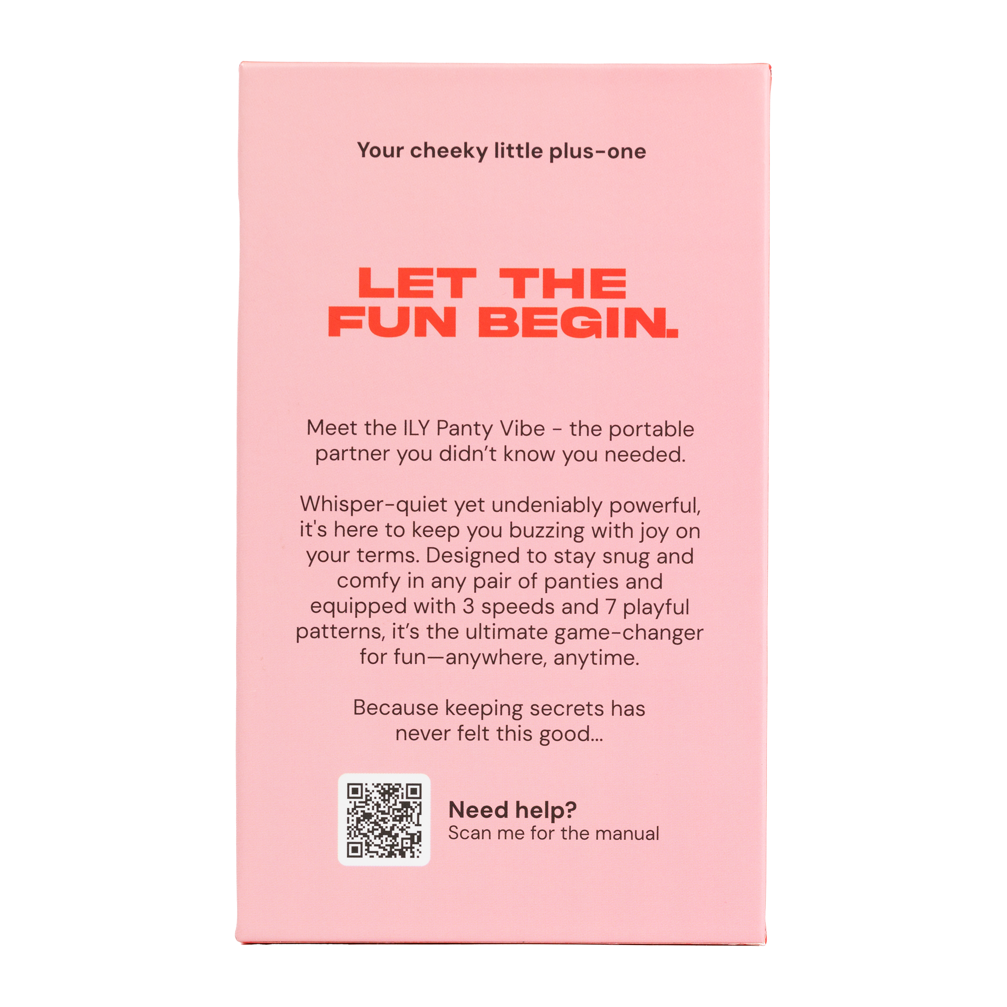 ILY – The Panty Vibe – Auflegevibrator mit Fernbedienung – Rosa