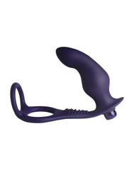 Rocks-Off Nova Zenturian – Prostata-Plug mit Penis- und Hodenringen – Blau